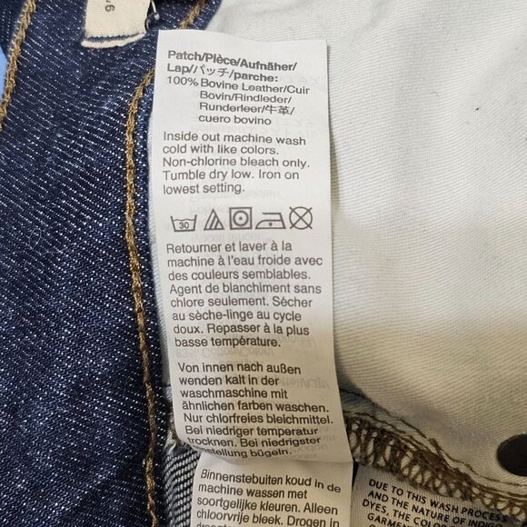 Madewell Skinny Jeans Womens Size 29 Cotton Blend Blue Denim Mid Rise Stretch - Picture 16 of 16